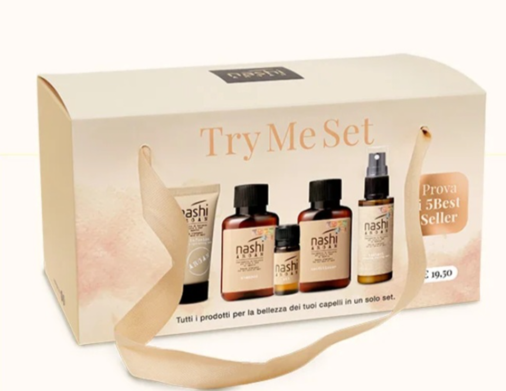 Nashi Argan Try Me Set piecu produktu komplekts