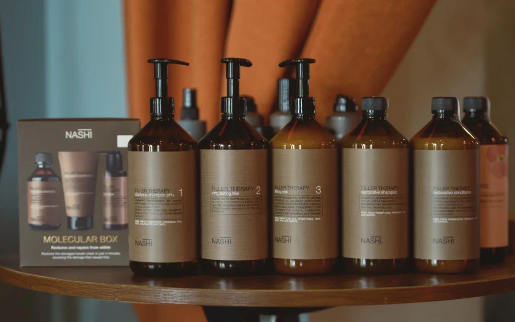Nashi Argan Filler Therapy produktu līnija un Molecular Box salonā Milēdia